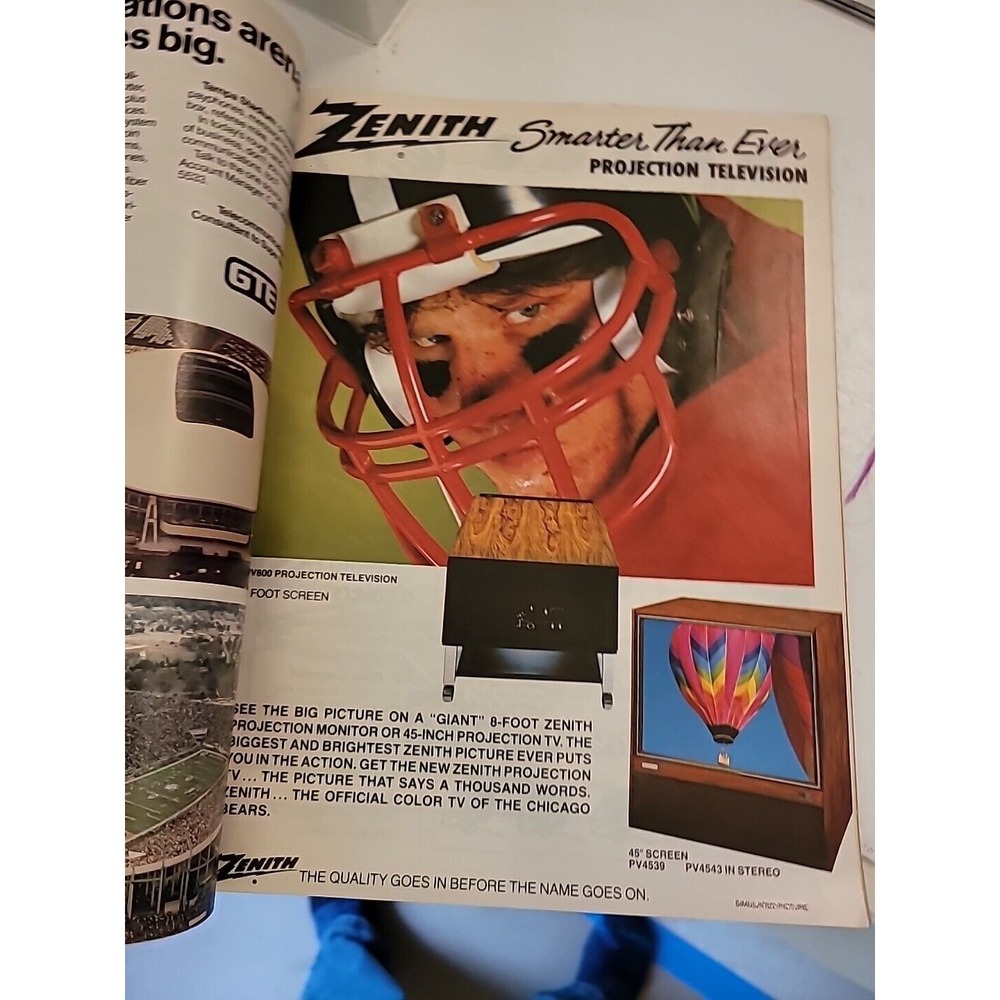 1986 CHICAGO‎ BEARS vs LOS ANGELES Rams NFC Championship Program SOLDIER FIELD - Picture 7 of 10